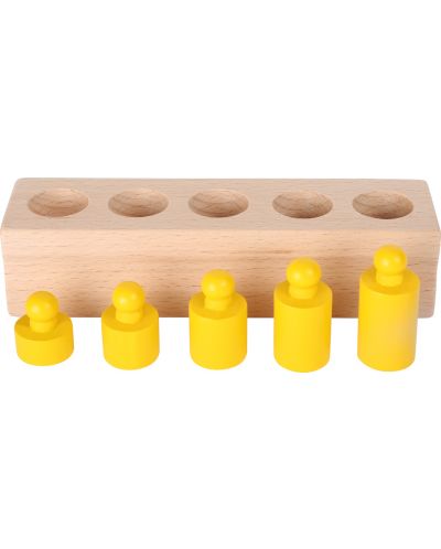 Παιδικό ξύλινο παιχνίδι Small Foot - Χρωματιστοί κύλινδροι - 6