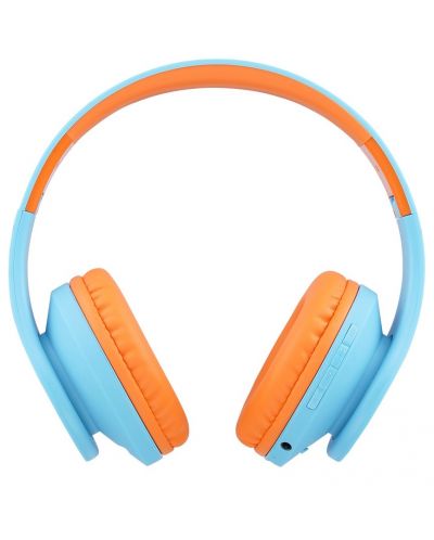 Παιδικά ακουστικά PowerLocus - P2, ασύρματα, μπλε/πορτοκαλί - 2
