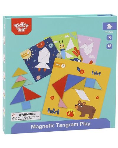 Παιδικό παιχνίδι Tooky Toy - Magnetic tangram - 5