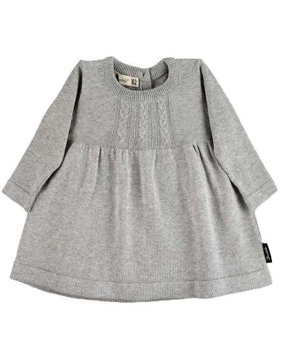 Παιδικό πλεκτό φόρεμα Sterntaler - 80 cm, 12-18 μηνών, γκρι - 1