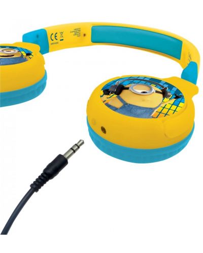 Παιδικά ακουστικά Lexibook - The Minions HPBT010DES, ασύρματα, κίτρινα - 3