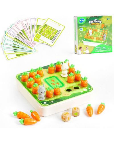 Παιδικό smart παιχνίδι Hola Toys Educational - Κουνελάκια και καρότα - 1