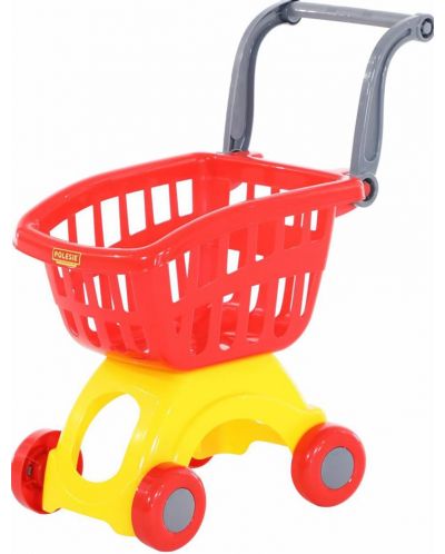 Παιδικό καρότσι αγορών Polesie Toys, κόκκινο - 1