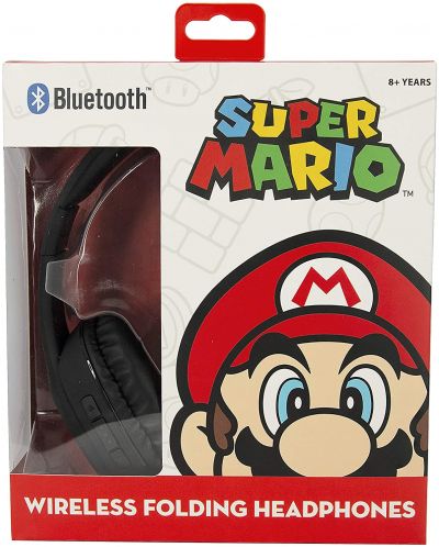 Παιδικά ασύρματα ακουστικά OTL Technologies - Super Mario, μαύρα - 3