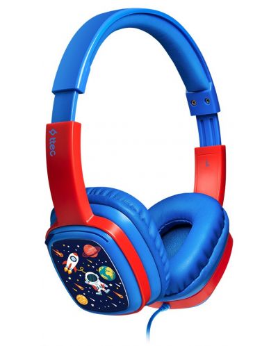 Παιδικά ακουστικά ttec - SoundBuddy, μπλε/κόκκινο - 2