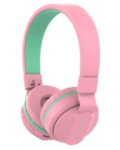 Παιδικά ακουστικά Tellur - Buddy, ασύρματα , ροζ - 1