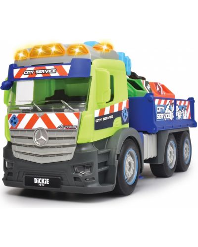 Παιδικό ξύλινο Dickie Toys - Φορτηγό για ανακύκλωση απορριμμάτων με ήχους και φώτα - 3
