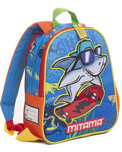 Παιδική τσάντα διπλής όψης Mitama Spinny - Robot-Shark	 - 2