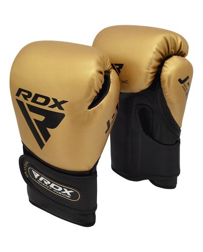 Παιδικά γάντια πυγμαχίας  RDX - REX J-12, 6 oz, χρυσό/μαύρο - 2