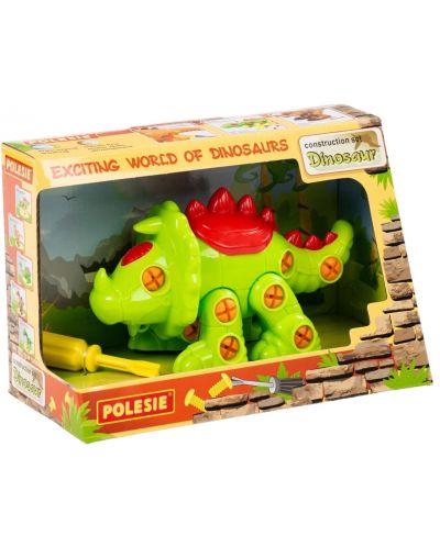 Παιδικός κατασκευαστής Polesie Toys -  Δεινόσαυρος Τρικεράτωψ - 1