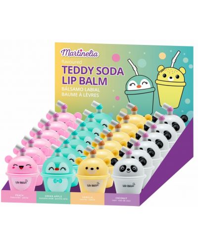 Παιδικό βάλσαμο για τα χείλη Martinelia - Тeddy soda, ποικιλία, 6 γρ - 1