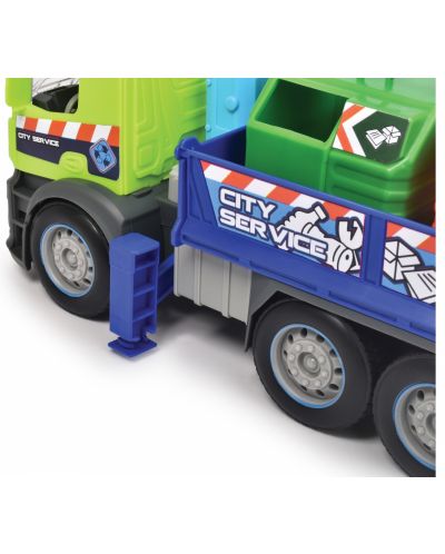 Παιδικό ξύλινο Dickie Toys - Φορτηγό για ανακύκλωση απορριμμάτων με ήχους και φώτα - 6