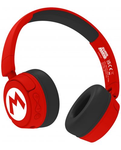 Παιδικά ακουστικά OTL Technologies - Icon Logo Super Mario, ασύρματο, κόκκινο - 3