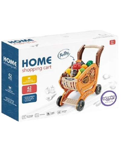 Σετ παιχνιδιού Raya Toys -Καρότσι  αγορών  Home,42 εξαρτήματα - 5