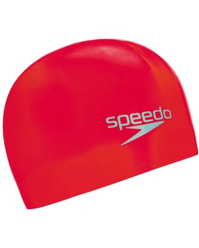 Παιδικό καπέλο κολύμβησης Speedo - Plain Moulded, κόκκινο - 1