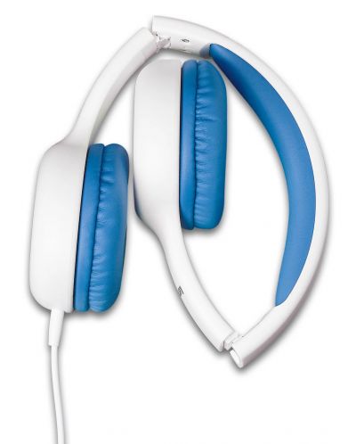Παιδικά ακουστικά Lenco - HP-010BU, μπλε/λευκό - 5