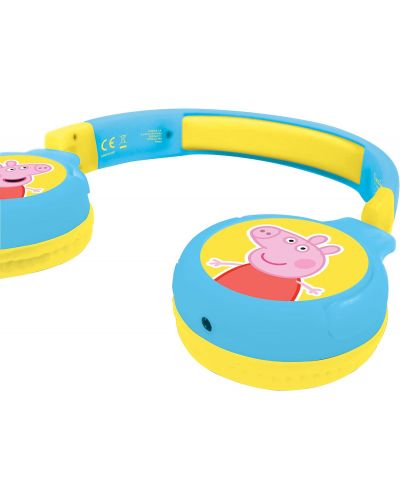 Παιδικά ακουστικά Lexibook - Peppa Pig HPBT010PP, ασύρματα, μπλε - 2