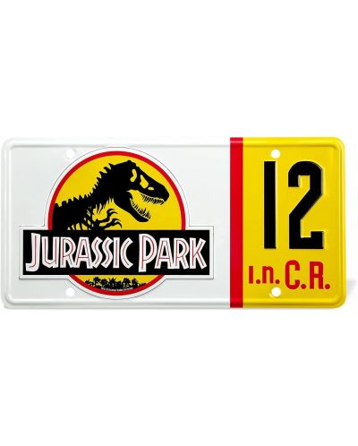 Διακόσμηση τοίχου Doctor Collector Movies: Jurassic Park - License Plate - 1