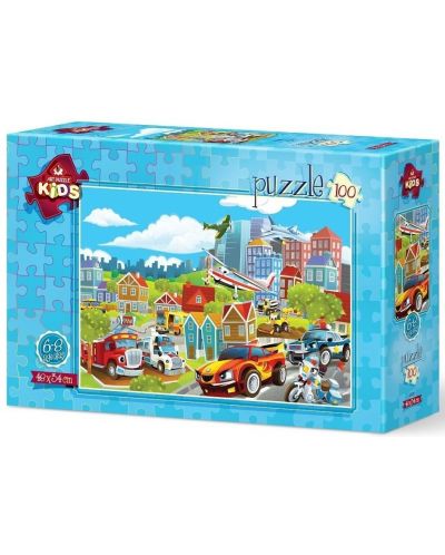  Παιδικό παζλ Art Puzzle 100 τεμάχια - Οχήματα - 1