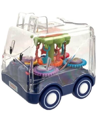 Παιδικό παιχνίδι Raya Toys -Αυτοκίνητο αδρανείας Rabbit, μπλε - 1