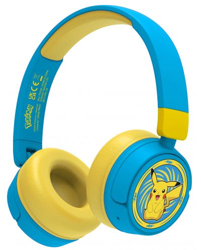 Παιδικά ακουστικά OTL Technologies - Pokemon Pikachu, Wireless, Μπλε/Κίτρινο - 1