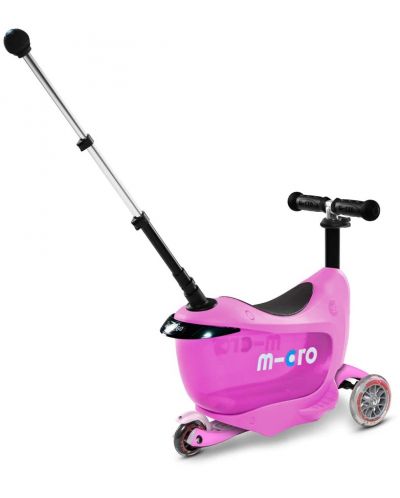 Παιδικό σκούτερ 2 σε 1 Micro - Mini2Go Deluxe Plus, Pink - 3