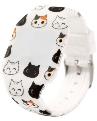 Ψηφιακό ρολόϊ I-Total Cats - λευκό - 1