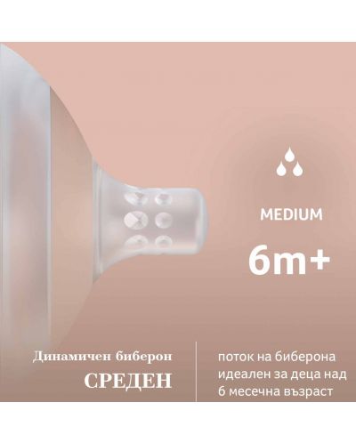 Δυναμική θηλή σιλικόνης Lovi - Mammafeel, Medium, 6 m+ - 5