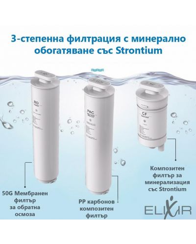 Διανομέας για καθαρισμό και θέρμανση νερού Elixir - 2.5 L, μαύρο - 5