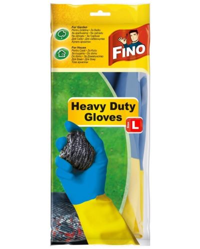 Γάντια οικιακής χρήσης Fino - Heavy Duty, μέγεθος L, 1 ζευγάρι - 1