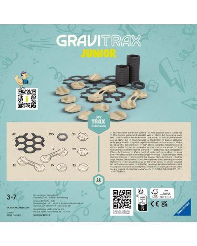 Πρόσθετο για παιχνίδι λογικής Ravensburger GraviTrax Junior - Trax - 3