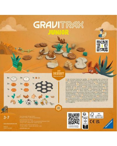 Πρόσθετο για παιχνίδι λογικής Ravensburger GraviTrax Junior - Ερημος - 3