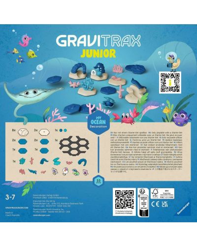 Πρόσθετο για παιχνίδι λογικής Ravensburger GraviTrax Junior - Ωκεανός  - 3