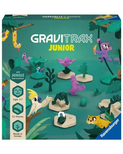 Παράρτημα για παιχνίδι λογικής Ravensburger GraviTrax Junior - Ζούγκλα - 1