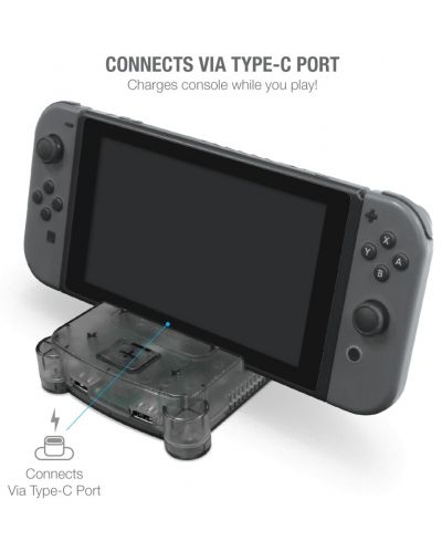 Σταθμός φόρτισης Hyperkin - RetroN S64 Console Dock, γκρί (Nintendo Switch)  - 3