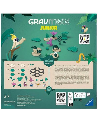 Παράρτημα για παιχνίδι λογικής Ravensburger GraviTrax Junior - Ζούγκλα - 3