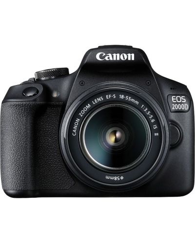 Φωτογραφική μηχανή DSLR Canon - EOS 2000D, EF-S18-55mm, EF75-300mm, μαύρο - 6