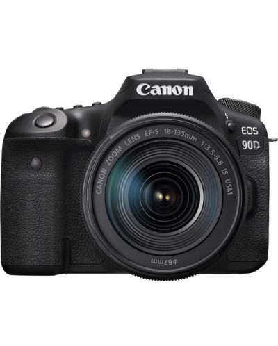 Φωτογραφική Μηχανή  DSLR Canon - EOS 90D, EF-S 18-135mm IS Nano, μαύρο  - 1