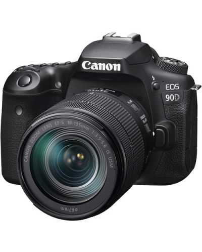 Φωτογραφική Μηχανή  DSLR Canon - EOS 90D, EF-S 18-135mm IS Nano, μαύρο  - 2