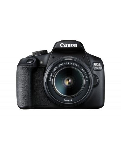Φωτογραφική μηχανή DSLR  Canon EOS 2000D, EF-S 18-55mm, μαύρο - 1