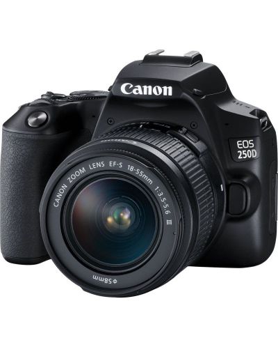 Φωτογραφική μηχανή DSLR Canon - EOS 250D, EF-S 18-55mm, μαύρο  - 2