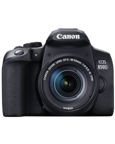 Φωτογραφική μηχανή DSLR Canon - EOS 850D + φακό EF-S 18-55mm,μαύρο   - 1