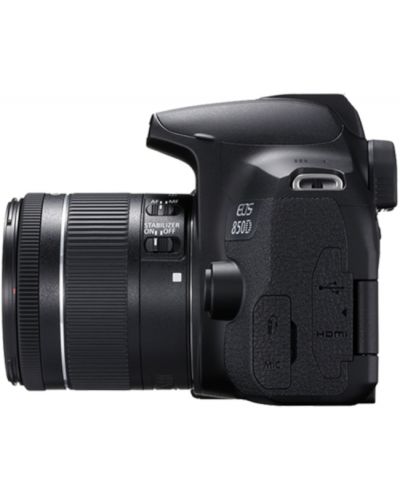 Φωτογραφική μηχανή DSLR Canon - EOS 850D + φακό EF-S 18-55mm,μαύρο   - 2