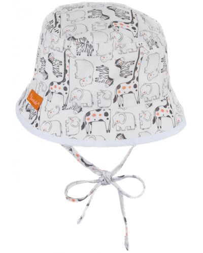 Καπέλο διπλής όψης με προστασία UV 50+ Sterntaler - Με ζώα, 41 εκατοστά, 4-5 μηνών - 3