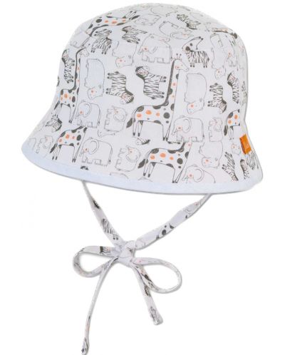 Καπέλο διπλής όψης με προστασία UV 50+ Sterntaler - Με ζώα, 41 εκατοστά, 4-5 μηνών - 1