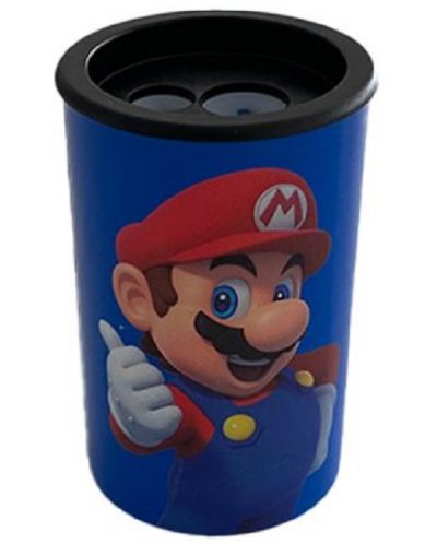 Διπλή ξύστρα  Panini Super Mario - Blue - 1
