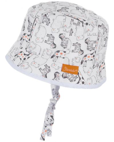 Καπέλο διπλής όψης με προστασία UV 50+ Sterntaler - Με ζώα, 41 εκατοστά, 4-5 μηνών - 2