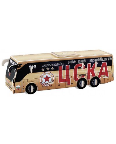 Ξύλινο 3D παζλ Robo Time 24 κομμάτια – Λεωφορείο CSKA - 1