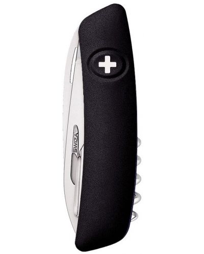 Μαχαίρι τσέπης Swiza - TT05, μαύρο, με τσιμπούρι εργαλείο - 3
