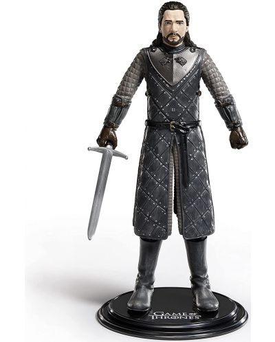 Φιγούρα δράσης The Noble Collection Television: Game of Thrones - Jon Snow (Bendyfigs), 18 cm - 7